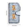 Giraffe Print Long Wallet Casual Cute Large Capacity Card Holder Purse