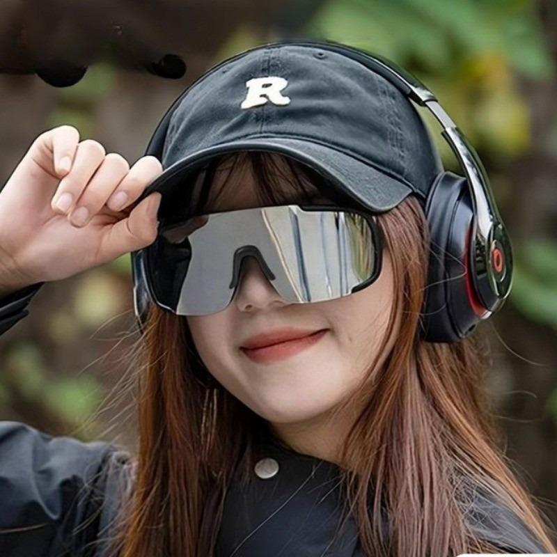 2SZT Okulary rowerowe sportowe outdoorowe dla mężczyzn kobiet outdoorowe UV400 odporne na promieniowanie ultrafioletowe okulary do jazdy odcienie dla mężczyzn duże oprawki