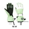 Unisex Winter Ski Gloves, Warm White Touchscreen Gloves for Cycling and Sports, Five-Finger Design