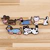 Dog Cat Brooch Cute Dachshund Dog/Kitten Enamel Pin for Women Girls Funny Animal Lapel Pin for Backpack Clothes Hat Jacket