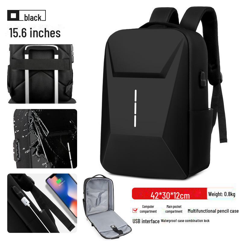 EVA Multifunctional Hard Shell Rechargeable Travel Backpack with Logo