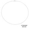 eManco Titanium Steel Round Chain Necklace - Simple European/American Style for Women and Couples, Long Snake Bone Chain, Clavicle Design.