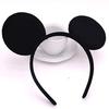 Set of 24 Mickey and Minnie Mouse Costume Deluxe Fabric Ear Headbands In White Polka Dots, Perfect for Boys and Girls Birthday Parties, Baby Shower