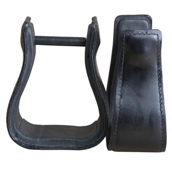 Horse Western Stirrups Saddle Tack Floral Handmade Tooled Leather Covered Pair