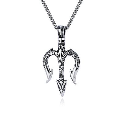 Retro Northern Titanium Steel Necklace Men 'S Niche Cultural Accessories Pendant