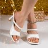 2025 Neue Sommer Damen High Heel Hausschuhe Trend Lässig Offene Zehen Damen Sandalen Pantoletten Luxus Eckige Zehen Pantoletten Damen Hausschuhe