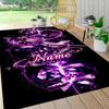 Custom Name Unicorn Fantasy Adventure Carpet Rug Customizable Soft Washable Anti-Slip Home Living Room Sofa Mats Personalized Rug. 0909180