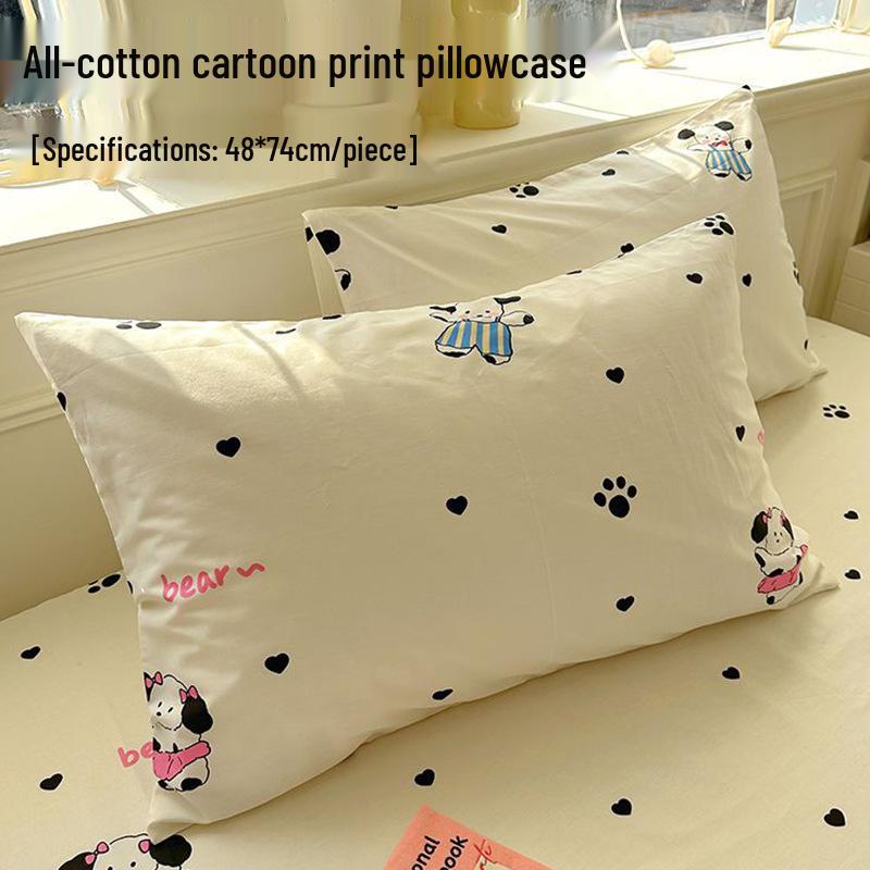 

Наволочка з мультяшним принтом з чистої бавовни - 48x74см, м яка та зручна, 1 пара 48*74cm