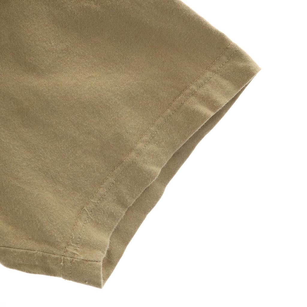 adidas Back printed Trefoil logo Short sleeve T-shirt L beige Men's Used