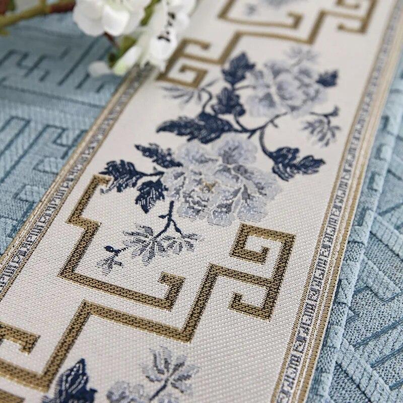 Luxury Chinese Style Sofa Covers Embroidery Flowers   Anti-slip Couch Cushion for Living Room Sofas Armchair Slipcover Towel