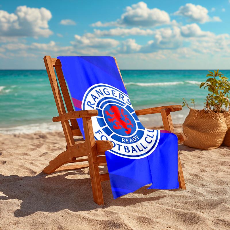 1pc Glasgow Rangers Beach Towel, Comfortable and Thick, and Swimming/Bath/Picnic/Camping Towel, Suitable for Seaside Beaches