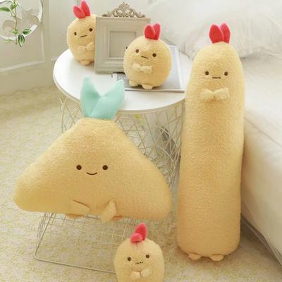 New Plush Toy Stuffed Doll Cute Cartoon Pendant Shrimp Long Body Tempura Pillow Cushion Christmas Present