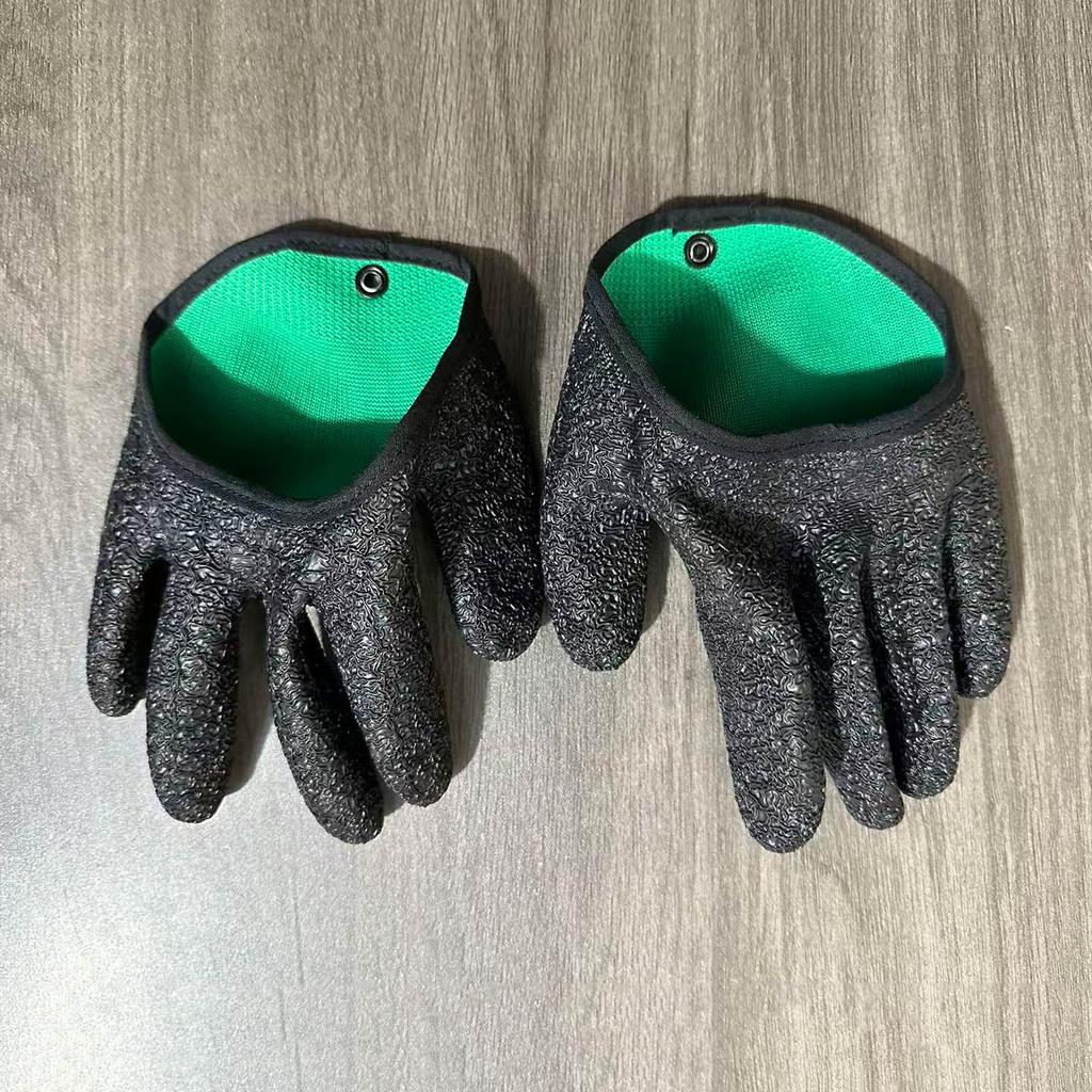 Fishing Gloves -Professional Anti-Slip Catch Fish Gloves,Puncture Proof Ice Fishing Glove for Handling,Catching,Cleaning,Hunting