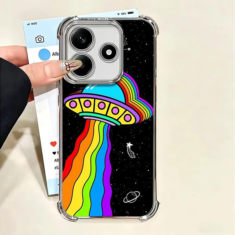 

Funny Space UFO Alien Thing Soft Phone Case For Xiaomi Poco X7 X8 Pro Max X6 X5 X3 F8 Ultra F7 M8 M7 M5S Redmi 15C 15A 15 14C 13 Xiaomi Redmi 13