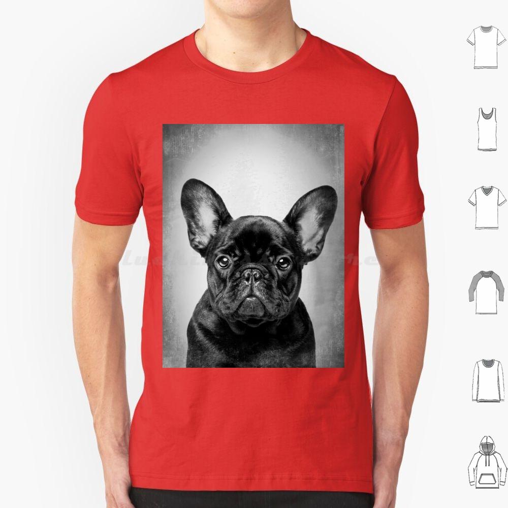 French Bulldog Black DogBw VintageT Shirt Cotton Men Women DIY Print French Bulldog Bulldog French Bulldog Dog Black French