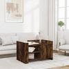 VidaXL Coffee Table Smoked Oak 80x50x50 Cm Engineered Wood, Side Table, Living Room Table, Accent Table, End Table, 848357