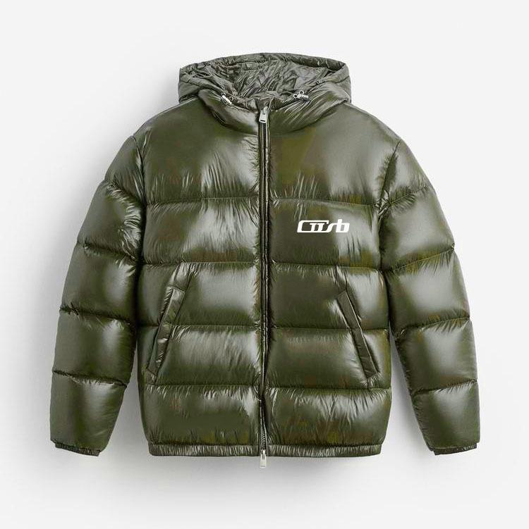 26 Foreign trade cross-border European goods letter printing winter hooded warm hooded thickened bread cotton jacket men and women