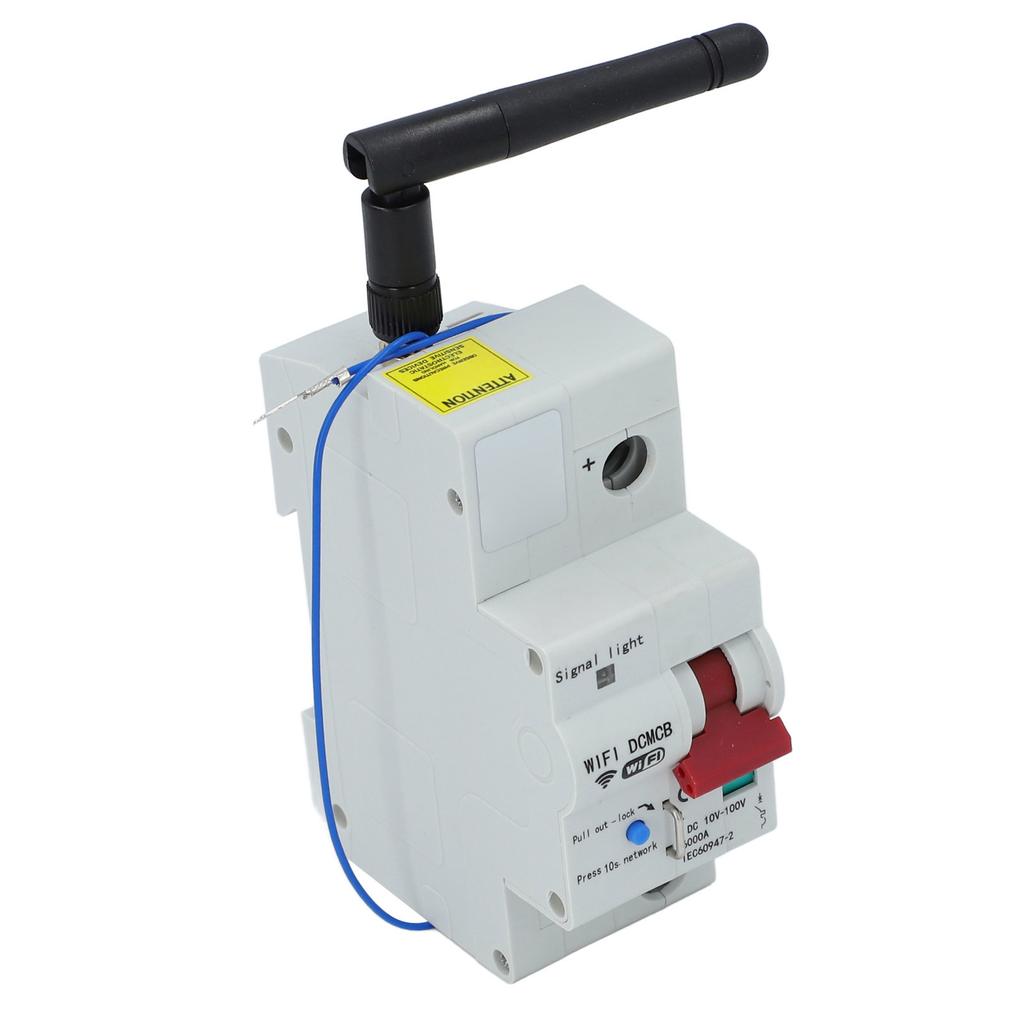 Smart WiFi Circuit Breaker Voice Speaker Mobile Remote Control 1P Miniature Air Switch DC10V?100V