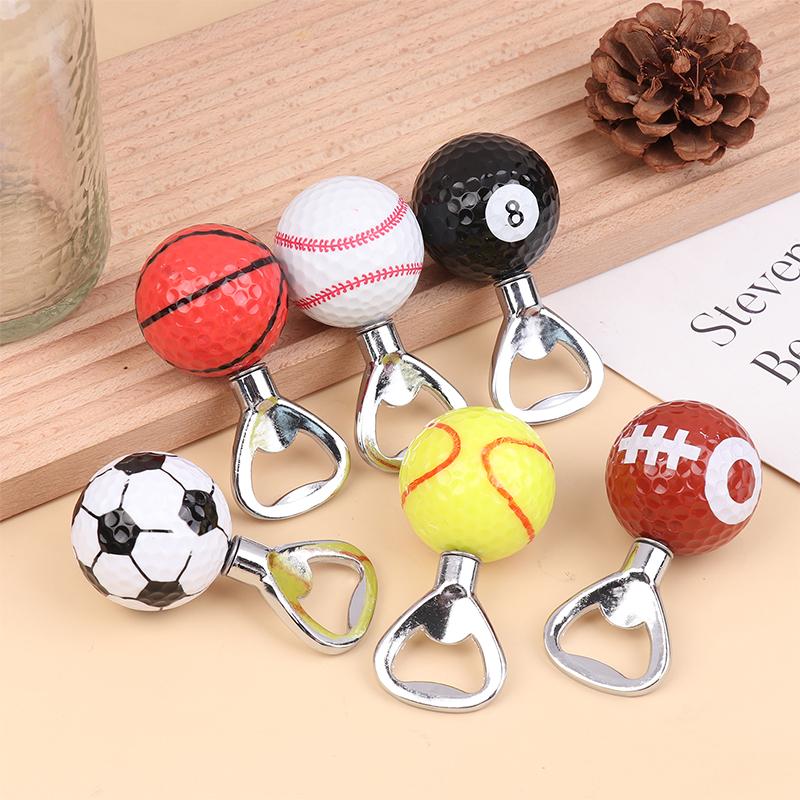 Rustfritt Stål Fotball Baseball Flaskeåpner Morsom Ølflaskeåpner, Nyhetsgave