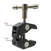 Mteal Super Clamp with 360° Mini Ball Head Quick Release Clamp Bracket Tripod Mount 1/4 Screw Clip for DSLR Action Camera