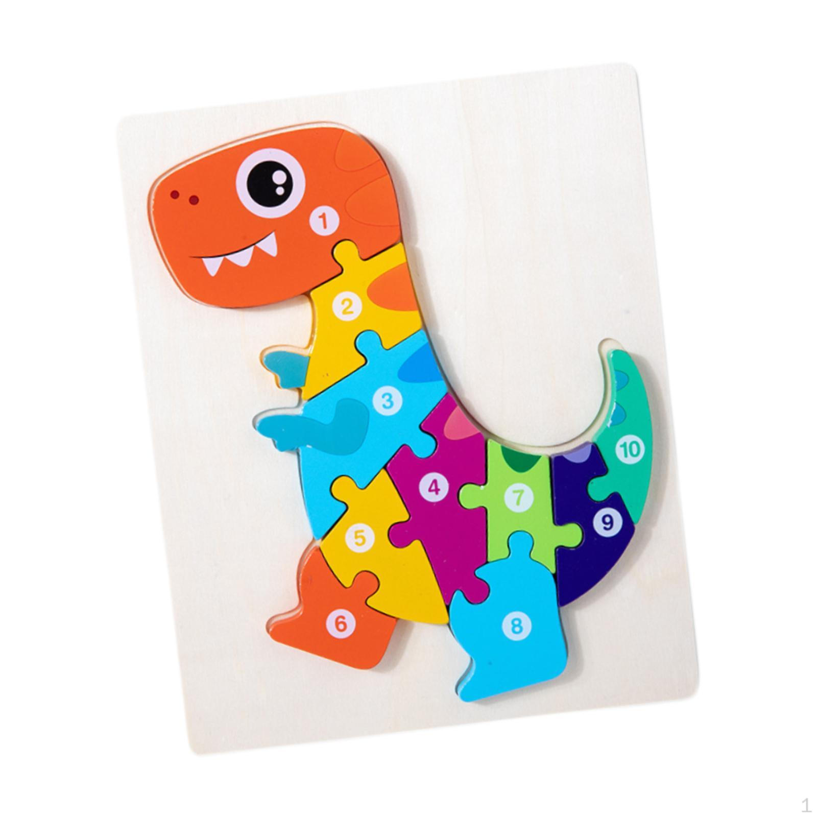 для младенцев, развивающая игрушка, раннее развитие, Монтессори пазл, мальчики 3-5 лет Tyrannosaurus