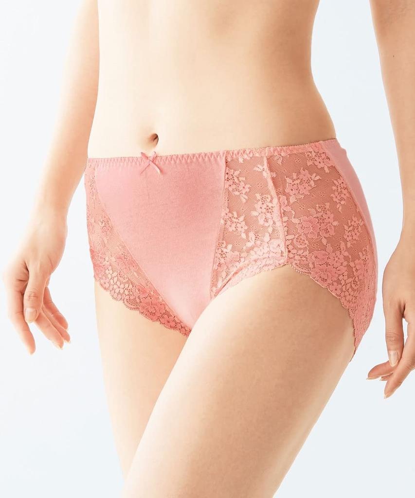 Regular Side Lace Set of L [Nissen] Shorts, 100% Cotton, Deep-Leg Shorts, 8,