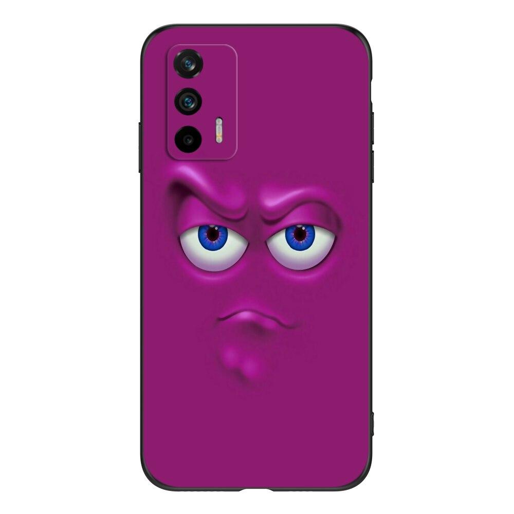 Für Realme GT 5G Hülle Weiche Silikon Handy Rückseite Für OPPO RealmeGT RMX2202 coque 6.43"; schwarze TPU-Hülle niedlich lustig