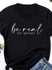 Be Real Not Perfect Quote Graphic T-shirt
