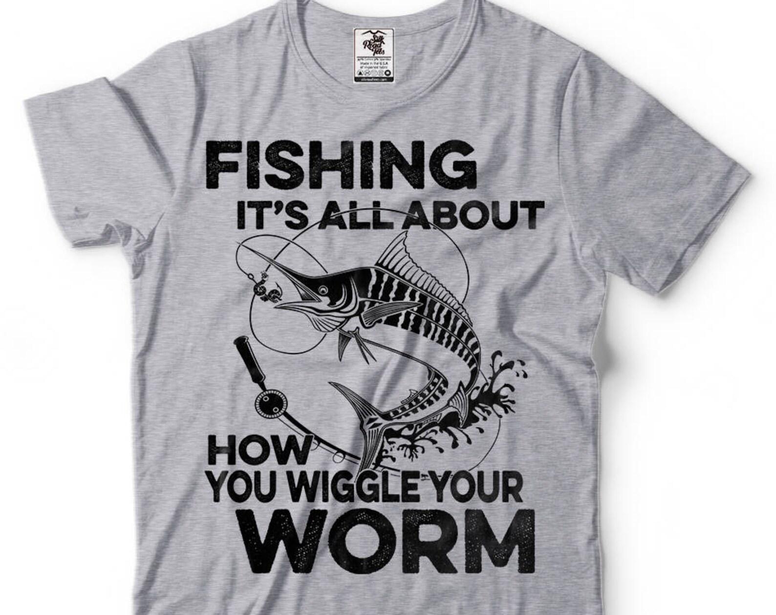 Fisherman T-Shirt Funny Fishing Apparel Tee Shirt 2XL