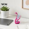 Decorative Toothbrush Stand 3D Printed Swan Holder, Bathroom Organizer with Hollow Water-Draining Design, Black White Stable Dual Color, Widened Base,