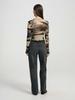 Women's Sexy Leopard Print Mesh Slim-Fit Bodysuit Top for Autumn/Winter