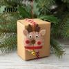 Handmade Wool Felt Craft Gifts Christmas Ornament, Santa Claus, Elf, Snowman Warm Fairy Tale Style Ornaments Hanging Decor, Cute Tree Decoration