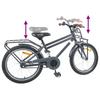 Kids  Bicycle 18 Inch for Ages 5 7 Dark Grey