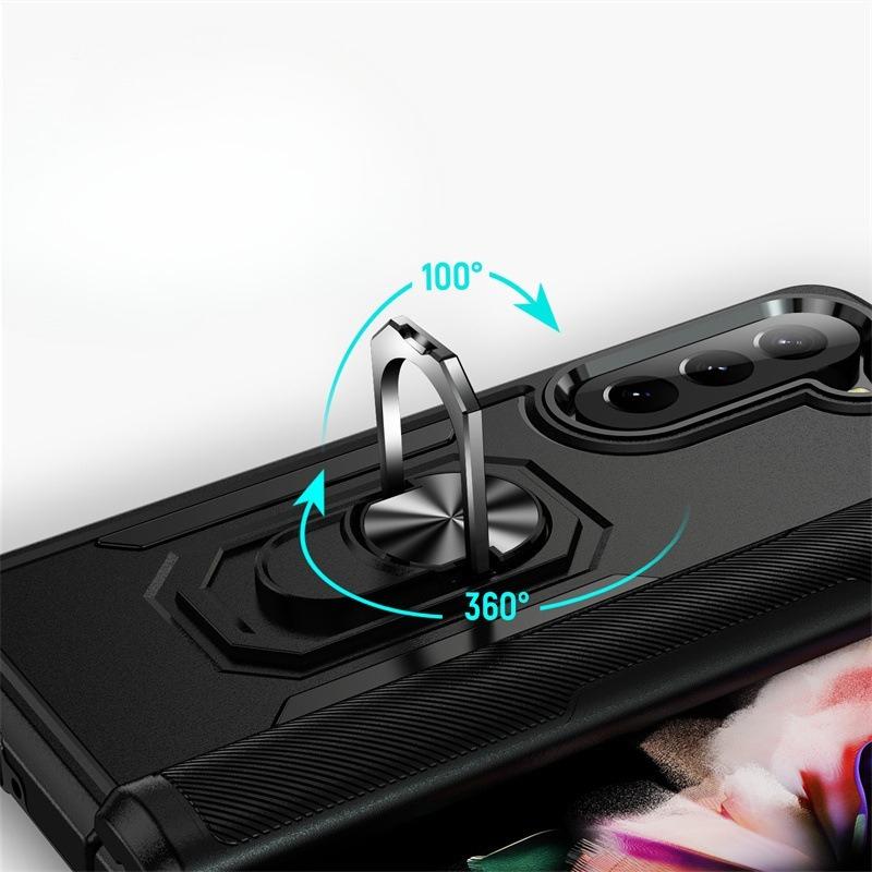 Suitable for Samsung Folding Machine Z Fold 5 Trailblazer with Ring ZFilp 6 Car Bracket Mobile Phone Case