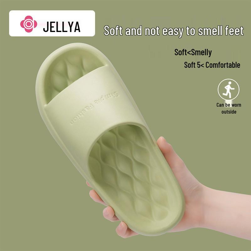 Jie Liya 2025 EVA Non-Slip Thick-Soled Unisex Indoor Bathroom Slippers