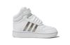 Adidas Hoops MID 3.0 AC Synthetic Leather Abrasion Resistant High top Skateboard Shoes White Infant And Toddler HP2660