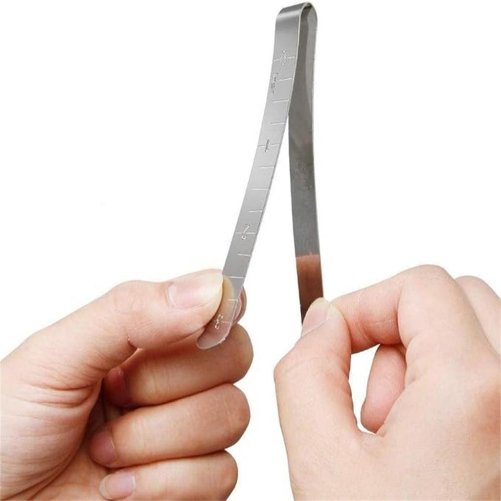 20Pcs Metal Fabric Sewing Clamp Stainless Steel Hemming Clips with 3Inch Measuring Ruler for Quilting Fabric Marking