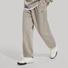 Li Ning Sports Lifestyle Series Loose Fit Mid Waist Quick Dry Cool Knitted Joggers Men Bottoms Pomegranate-Skin-Yellow AKLU823-4