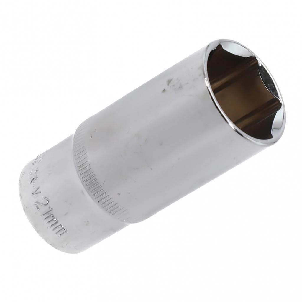 Silver Deep Socket Socket Wrenches Wrench Heads 3/8inch 8-24mm