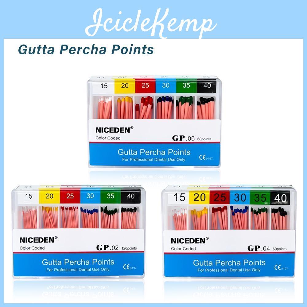 Niceden Percha Dental Gutta Materials Root Points Endodontics Cotton Fiber Tips Dentistry Gp Canal Taper 02 04 06 1540 F1f3