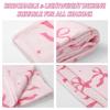 Pink Bow Fuzzy Blanket Cute Bowknot Throw Blanket Bowtie Cozy Flannel Blanket for Valentine's Day Home Bed Sofa Couch Chair