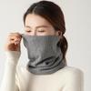 Women Winter Warm Multifunctional Neck Gaiter Headscarf Face Cover 3 In 1 Thermal Neck Warmer Headwrap Face Mask Cold Accessory