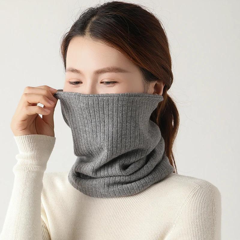 Women Winter Warm Multifunctional Neck Gaiter Headscarf Face Cover 3 In 1 Thermal Neck Warmer Headwrap Face Mask Cold Accessory