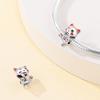Original Copper Charms Luxury Cute Pet Cat Pink Color Beads Fit Bracelet Diy Women Making Delicate Gift