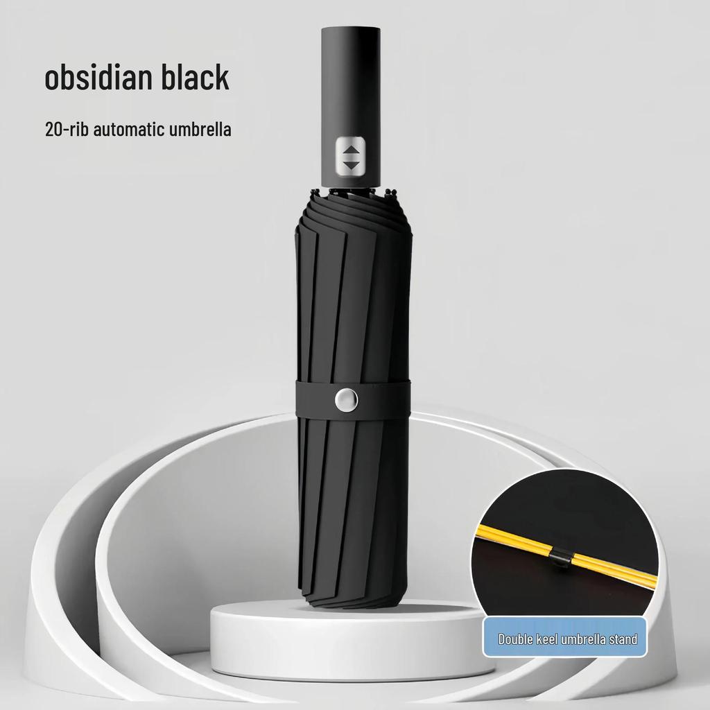 72-Rib Automatic Windproof UV Protection Umbrella: Extra Large, Foldable, Rain or Shine