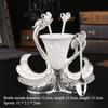 Creative Swan Base Metal Fruit Fork Mooncake Fork Dessert Spoon Home Desktop Tableware Storage