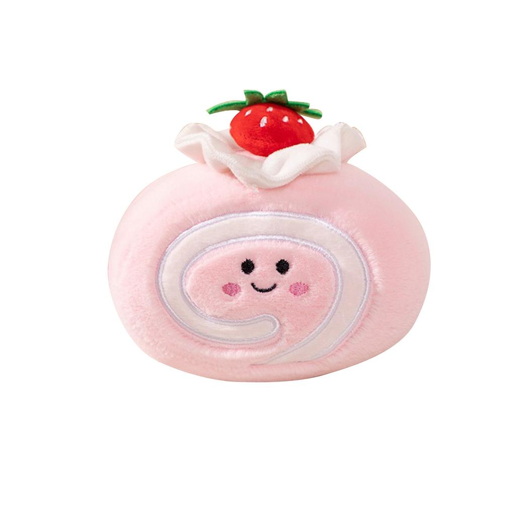 Cute Strawberry Matcha Chocolate Interested Roll Doll, Cartoon Gift Plush Toy Doll