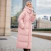 2026 Herbst Winter Neue Daunen-Baumwoll-Parkas Gefütterte Jacke Damen X-Lang Über das Knie Große Steppung Lockerer Parka Mantel Gefütterte Jacke