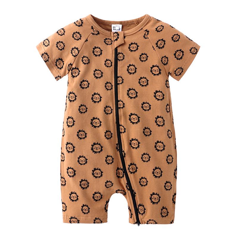 2026 Cotton Summer Bodysuit: Short Sleeve Romper for Newborns & Toddlers