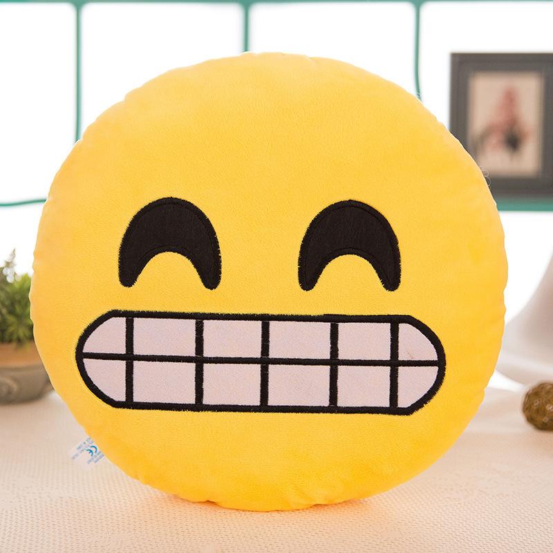 32cm Cute Funny Face Plush Pillow Angry Emotion Cushion Soft Nap Toy for Kids Indoor Decor Holiday Gift